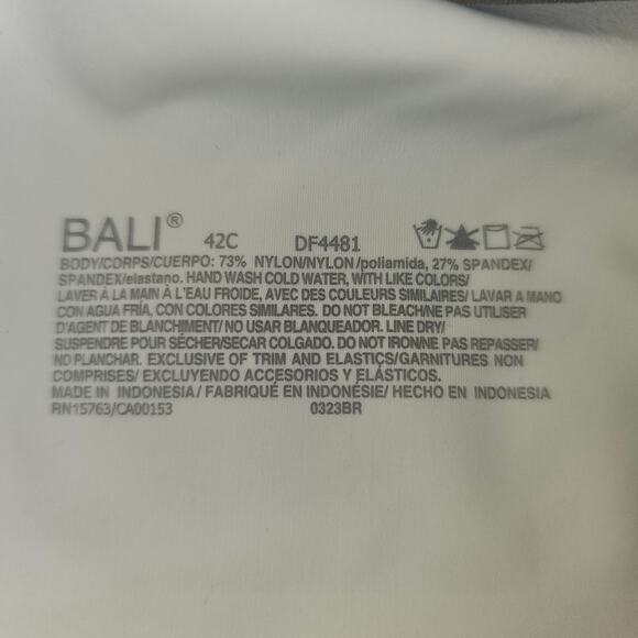 BALI Ultimate Smoothing‎ Lightweight T-shirt Bra 42C Comfortable NWT - Picture 6 of 6